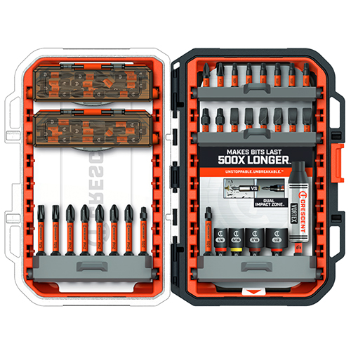 Crescent Tools 55 Pcs. VORTEX Bit Holder Fastening Set - CAVBHSET